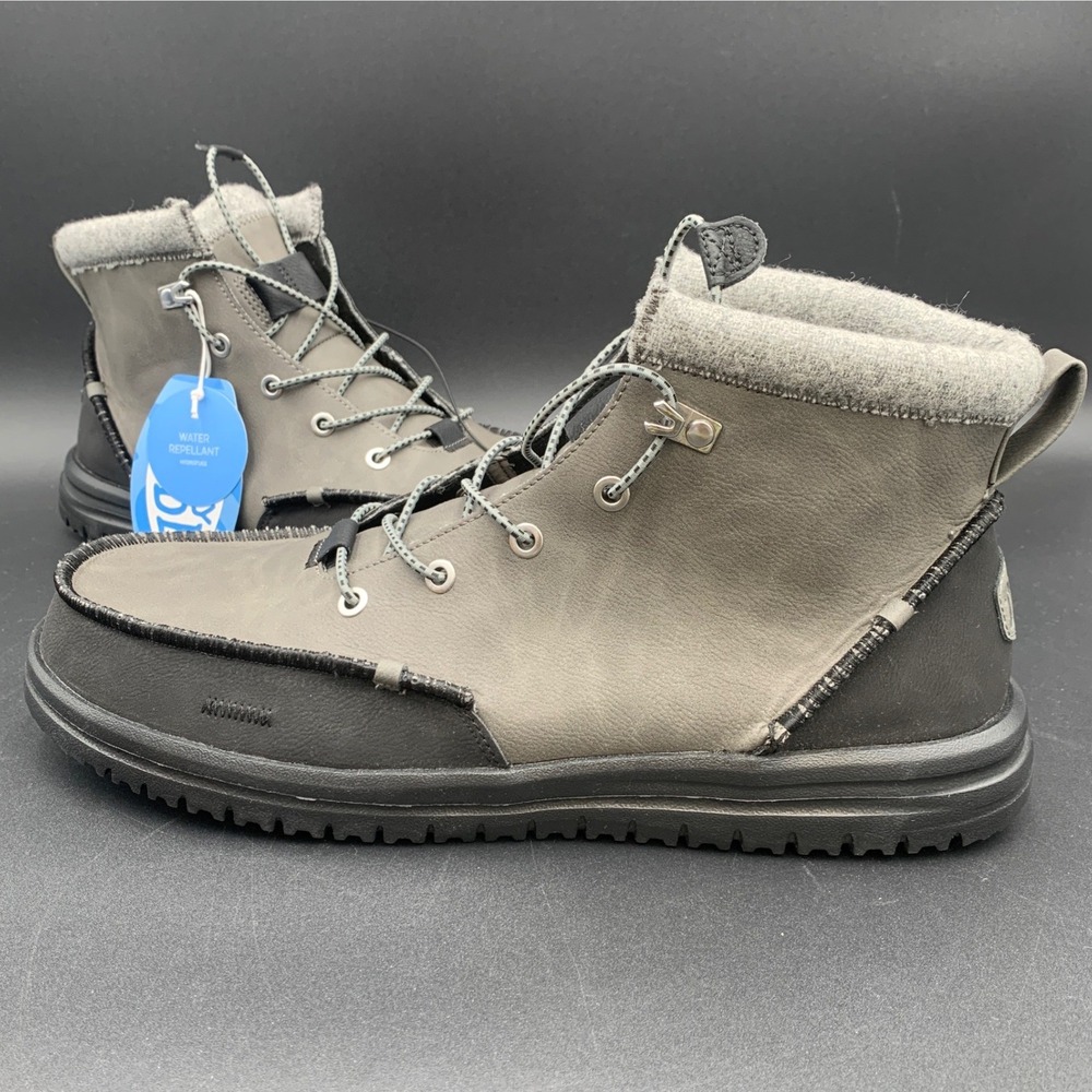Hey Dude Bradley Classic Tumbled Chukka Granite Grey Mens Boots 44327-1VT 13
